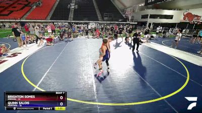 110 lbs Round 2 (8 Team) - Brighton Somes, Oregon vs Quinn Salois, Montana