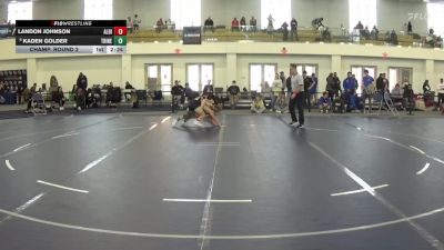 125 lbs Champ. Round 2 - Landon Johnson, Albion vs Kaden Golder, Trine