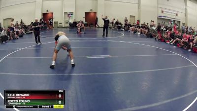 150 lbs Quarterfinals (8 Team) - Rocco Folino, Team Oregon vs Kyle Howard, Indiana Blue