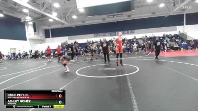 100 lbs Semifinal - Paige Peters, Ventura High School vs Ashley Gomez, Imperial