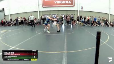 110-115 lbs Round 1 - Hollie Dye, Richlands Wrestling Club vs Addyson Seal, Hornet WC