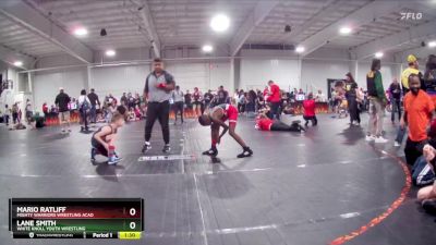 90 lbs Round 1 - Lane Smith, White Knoll Youth Wrestling vs Mario Ratliff, Mighty Warriors Wrestling Acad