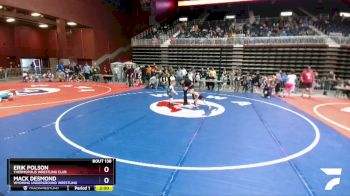 43 lbs 3rd Place Match - Erik Polson, Thermopolis Wrestling Club vs Mack Desmond, Wyoming Underground Wrestling