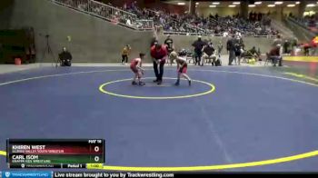 43 lbs Quarterfinal - Khiren West, Illinois Valley Youth Wrestlin vs Carl Isom, Knappa Kids Wrestling