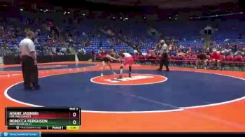 100 lbs Quarterfinal - Ayane Jasinski, Fox Lake (Grant) vs Rebecca Ferguson, Rock Island (H.S.)