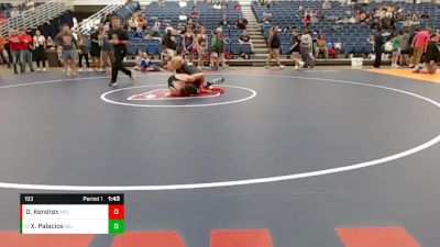 193 lbs Cons. Round 5 - Xavior Palacios, Bellmont vs Devin Kendrex, Midwest