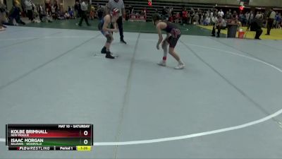 110 lbs Quarterfinal - Isaac Morgan, Baldwin - Woodville vs Kolbe Brimhall, New Prague