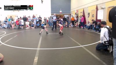 49 lbs Cons. Sub-rd Of 16 - Cliff Percy, Sublime Wrestling Academy vs Brantley Fresquez, Homedale Wrestling Club