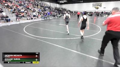 120 lbs Cons. Round 2 - Jackson Nechuta, Mosinee vs Domanic Survis, Kewaskum