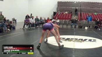 112 lbs Round 3 (8 Team) - Luke Cline, Elite Ath Club DZ (IN) vs Cooper Schlaegel, Beast Mode