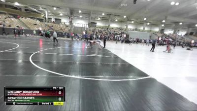 130 lbs Champ. Round 1 - Brayden Barnes, Woodland Wrestling vs Gregory Bradford, Buckhorn Youth Wrestling Club