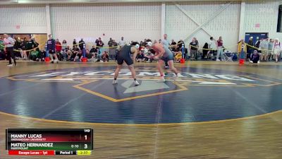 149 lbs Cons. Round 2 - Mateo Hernandez, Marymount vs Manny Lucas, Shenandoah University