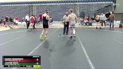 130 lbs Round 8 (10 Team) - Haden Henderson, Noke Wrestling RTC vs Cooper Krug, Legend Wrestling