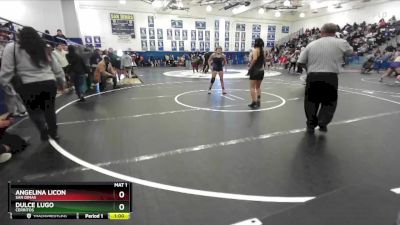 125 lbs Cons. Round 2 - Dulce Lugo, Cerritos vs Angelina Licon, San Dimas