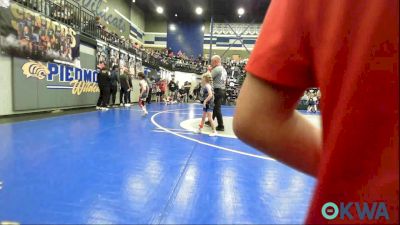 49 lbs Rr Rnd 1 - Sadie Beavers, Harrah Little League Wrestling vs Cassadee Sloan, Morrison Takedown Club