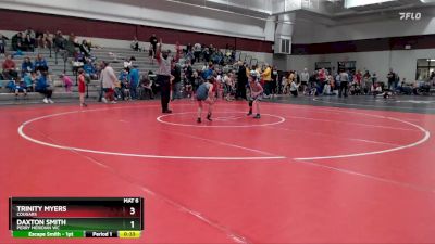 56-58 lbs Semifinal - Daxton Smith, Perry Meridian WC vs Trinity Myers, Cougars