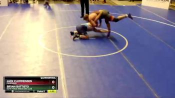 97 lbs Quarterfinal - Jack Clemmensen, California vs Bryan Battisto, Elite Force Wrestling Club