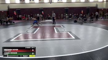 JV-7 lbs 5th Place Match - Brennen Hoyer, Cedar Falls vs Cohen Shugar, Wilton