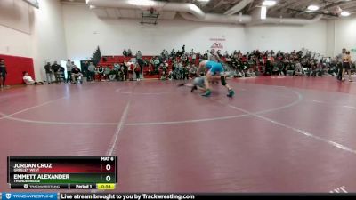 113 lbs Cons. Round 5 - Emmett Alexander, Thunderridge vs Jordan Cruz, Greeley West