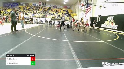 86 lbs Rr Rnd 2 - Maddox Elrod, Grove vs Shrayder Catron, Tahlequah Wrestling Club