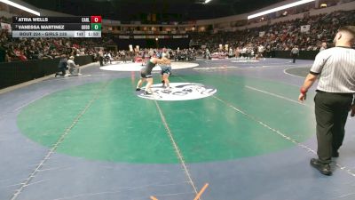 Girls 235 lbs Quarterfinal - Atria Wells, Carlsbad vs Vanessa Martinez, Goddard