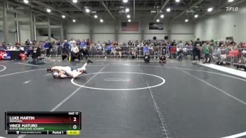 95 lbs Cons. Round 3 - Luke Martin, Brawlers vs Vince Maturo, SlyFox Wrestling Academy