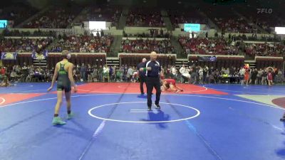 98 lbs Champ. Round 1 - Cooper Hays, Darkhorse Wrestling Club vs Krew Kegel, North Montana Wrestling Club