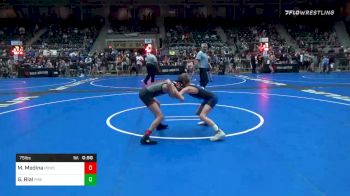 75 lbs Consolation - Mikey Medina, Pomona Elite vs Griffin Rial, Pikes Peak Warriors
