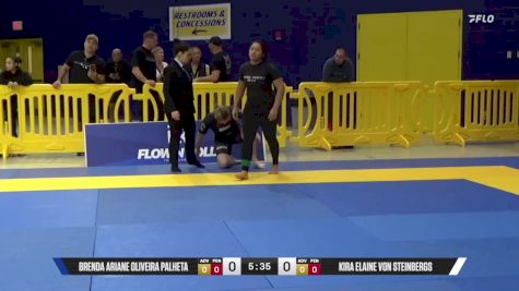 Kira Elaine Von Steinbergs vs Brenda Ariane Oliveira Palheta 2025 Pan IBJJF Jiu-Jitsu No-Gi Championship