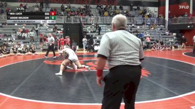 135 lbs 1st Place Match - Addie Nelson, Southeast Polk vs Mia Luck, Oskaloosa