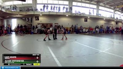 55 lbs Semifinal - Liam Adams, Indiana vs Oliver Smithmeyer, Rise Eilte Club