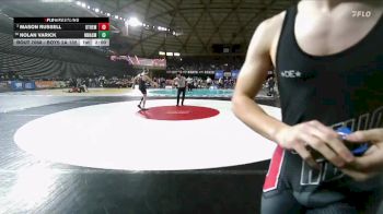 Boys 2A 132 lbs Champ. Round 1 - Mason Russell, Othello vs Nolan Varick, North Mason