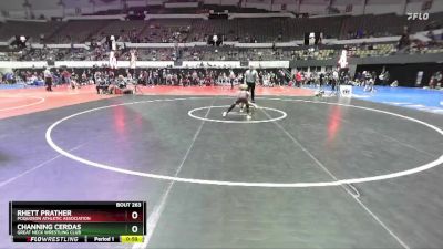 Rookie K-2 64 Semifinal - Rhett Prather, Poquoson Athletic Association vs Channing Cerdas, Great Neck Wrestling Club