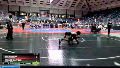 1A-120 lbs Quarterfinal - Sam Robbins, Screven County vs Connor Castillo, Social Circle