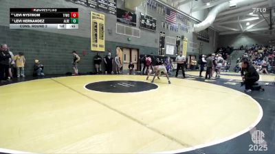 153 lbs Cons. Round 2 - Levi Nystrom, Top Fueler Wrestling Club vs Levi Hernandez, Richgrove Warriors