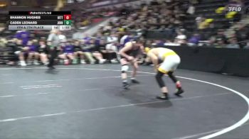 165 lbs 5th & 7th Place - Caden Leonard, Johnston vs Shannon Hughes, Bettendorf