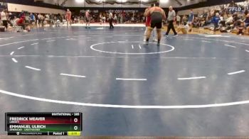 285 lbs Quarterfinal - Emmanuel Ulrich, American - Unattached vs Fredrick Weaver, Liberty