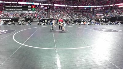 126 lbs 1st Place Match - William DuChemin, Wilmot Union vs Dezmen Severson, Baraboo