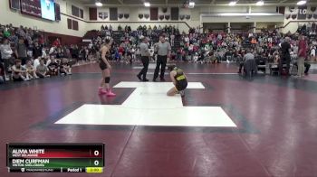 120 lbs Round 1 - Alivia White, West Delaware vs Diem Curfman, Vinton-Shellsburg