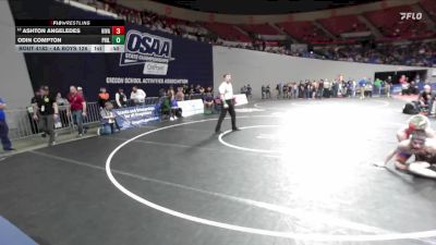 4A Boys 126 lbs Cons. Round 1 - Ashton Angeledes, Hidden Valley Boys vs Odin Compton, Philomath Boys