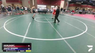 138 lbs Cons. Round 1 - Jacob Massey, Power Wrestling Club vs Timothy Simonsen, Keller Wrestling Club