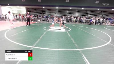 144 lbs Round Of 128 - Matthew Dimen, RI vs Logan Paradice, GA