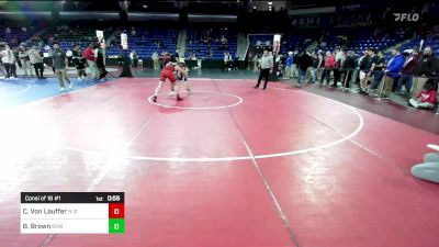 157 lbs Consi Of 16 #1 - Caden Von Lauffer, New Bedford vs Brayden Brown, Bow