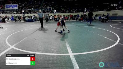 52 lbs Round Of 32 - Crosby Martens, Ardmore Takedown Club vs Jayce Clark, Choctaw Ironman Youth Wrestling
