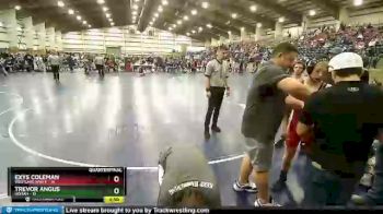 102 lbs Quarters & Wb (16 Team) - Exys Coleman, Westlake White vs Trevor Angus, Uintah