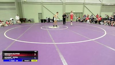 157 lbs Placement Matches (16 Team) - Graham Kilpper, Texas Red vs Dominic Joppa, Louisiana Red