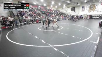 157 lbs Champ. Round 1 - Ayala Andres, Costa Mesa vs Matthew Poemoceah, Anaheim