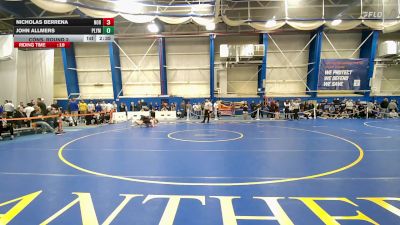 141 lbs Cons. Round 2 - Nicholas Berrena, Norwich vs John Allmers, Plymouth State