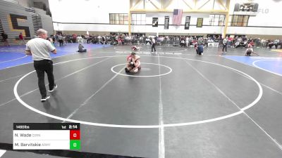 149D lbs Rr Rnd 2 - Nate Wade, Cornell vs Mason Barvitskie, Army West Point