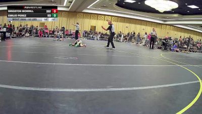 43 lbs Semifinal - Brigston Morrill, South Sevier vs Emilio Perez, Rising Sun WC